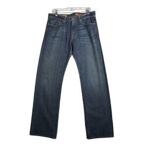 AG Adriano Goldschmied The Hero Jeans Mens 34 Denim Blue Relaxed Straight Leg